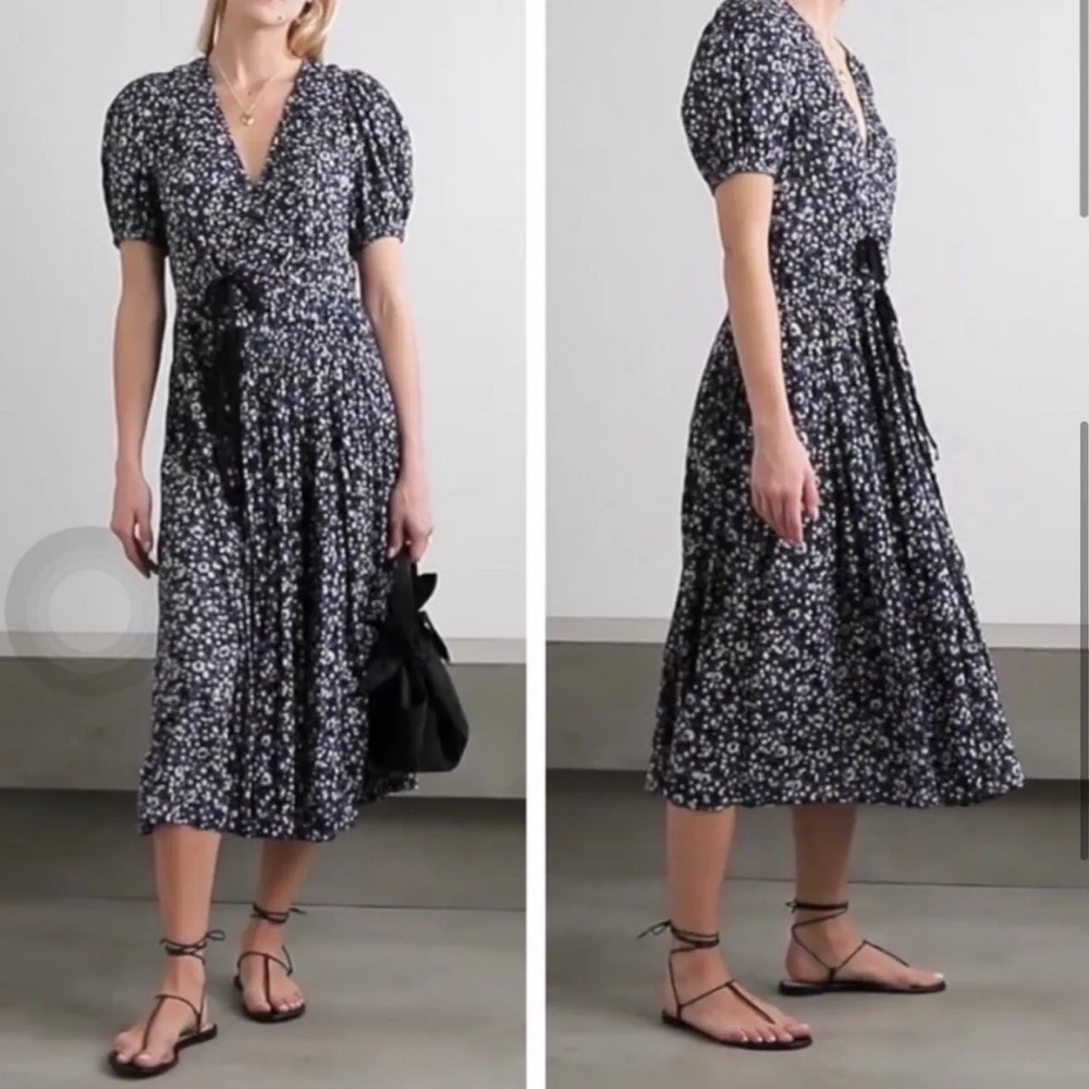 ULLA JOHNSON Kemala Wrap Dress